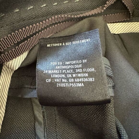 New Corey Lynn Calter Anthropologie Nella Trousers Zip Up Dress Pants Women’s 8 - Picture 8 of 10